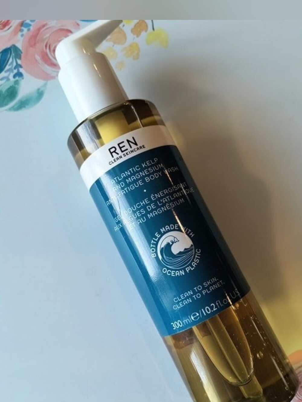 REN Clean Skincare Atlantic Kelp & Magnesium Anti-Fatigue Body Wash 300ml